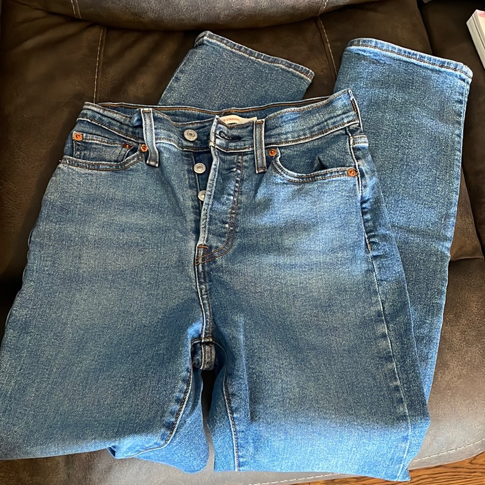 Levi Wedgie Straight Jeans